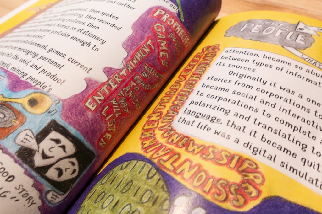 Page spread from The Trinary Matrix book