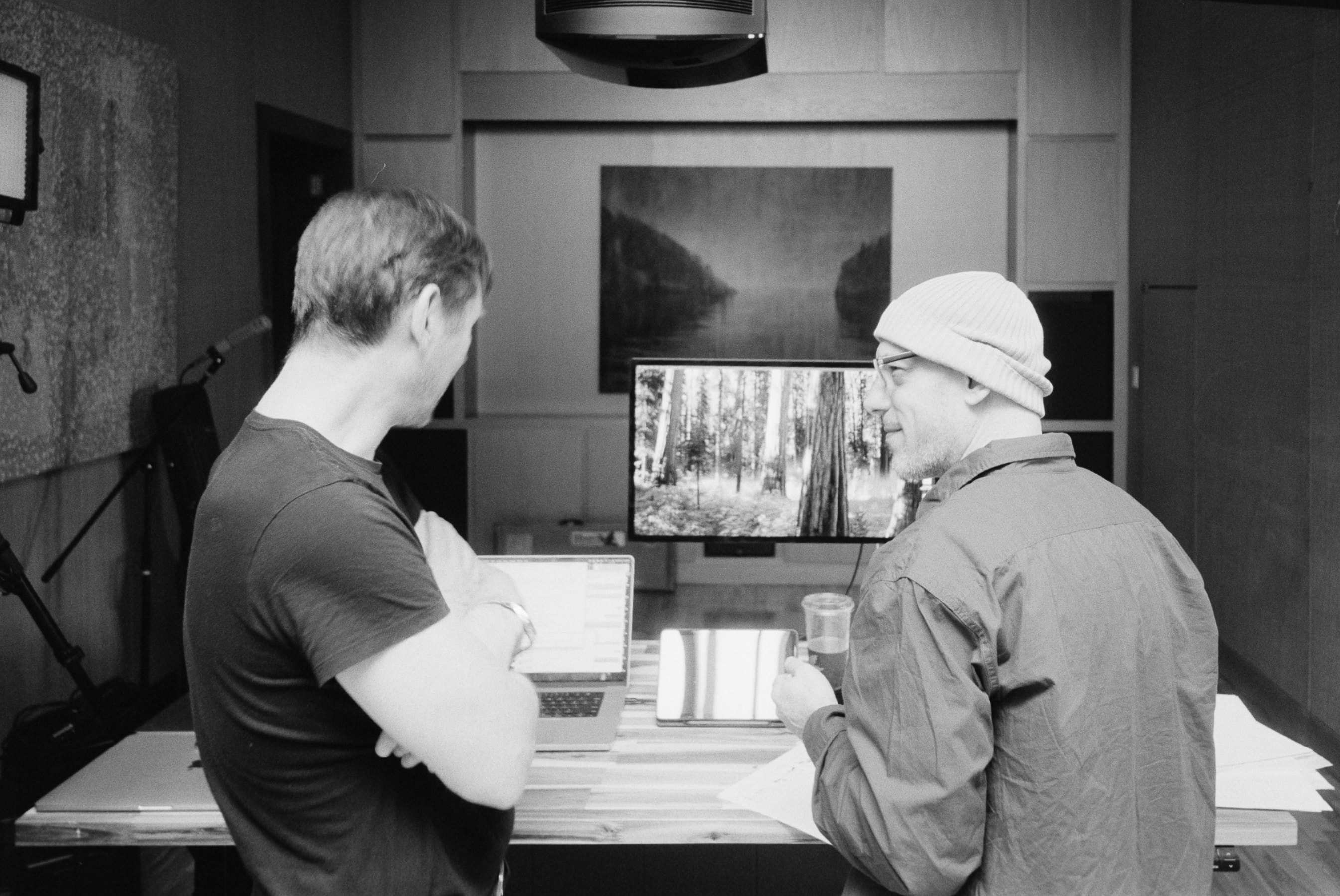 Inside the studio